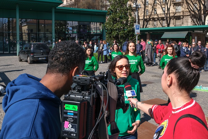 pic 7 - MARCELLA DOING MEDIA INTERVIEW ABOUT IRELAND AND IRELAND WEEK